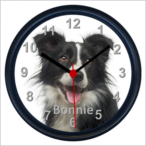 Personalised BORDER COLLIE Wall Clock