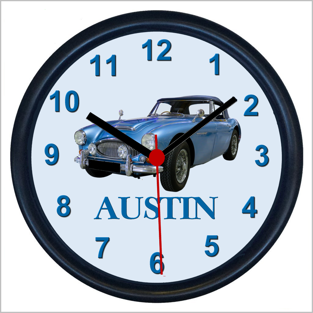 Personalised AUSTIN HEALEY 3000 Classic Car Wall Clock