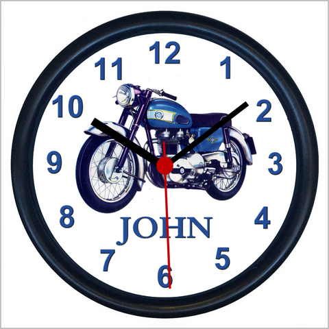 Personalised Classic Motorcycle Wall Clock for AJS SAPPHIRE 250 MODEL 14S Enthusiasts