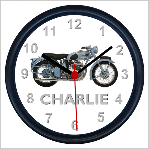 Personalised Classic Motorcycle Wall Clock for ARIEL SQUARE FOUR Enthusiasts