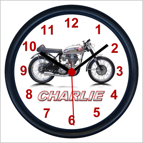Personalised Classic Motorcycle Wall Clock for BSA GOLDSTAR Enthusiasts