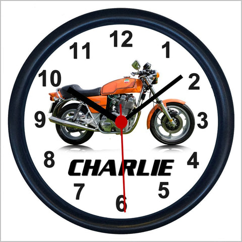 Personalised Classic Motorcycle Wall Clock for LAVERDA JOTA 1000 Enthusiasts