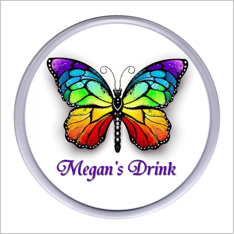 Personalised BUTTERFLY Acrylic Drinks Coaster
