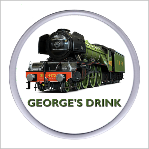 Personalised LNER No. 4472 "THE FLYING SCOTSMAN" Steam Locomotive Acrylic Drinks Coaster