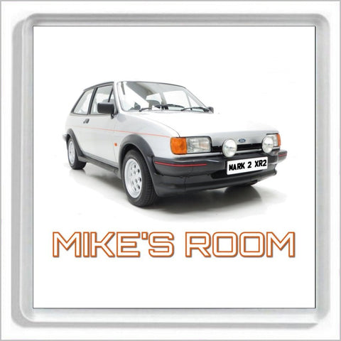Personalised Classic Car Bedroom Door Plaque for FORD FIESTA MARK 2 XR2 Enthusiasts