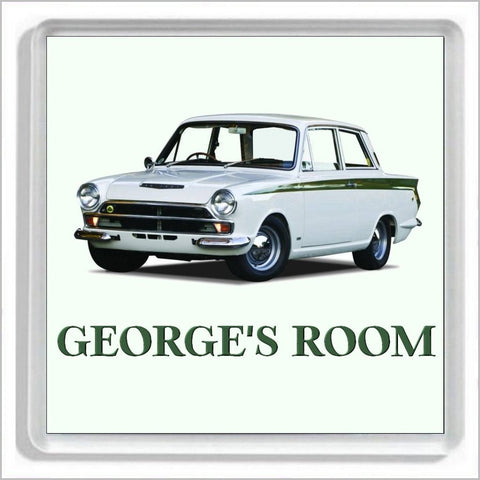 Personalised Classic Saloon Racing Car Bedroom Door Plaque for FORD CORTINA MARK 1 Enthusiasts