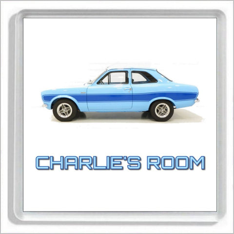 Personalised Classic Car Bedroom Door Plaque for FORD ESCORT MARK 1 RS2000 Enthusiasts