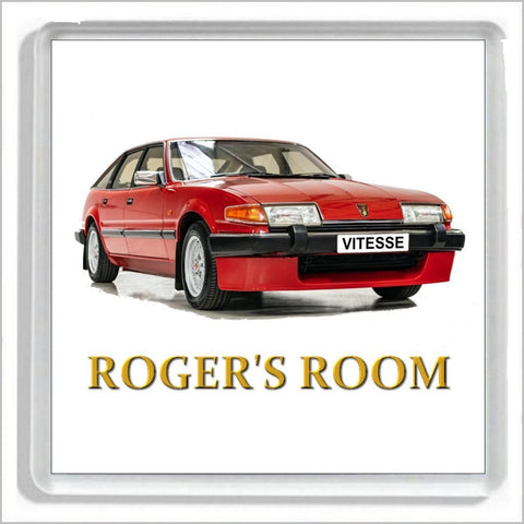 Personalised Classic Car Bedroom Door Plaque for ROVER SD1 VITESSE Enthusiasts