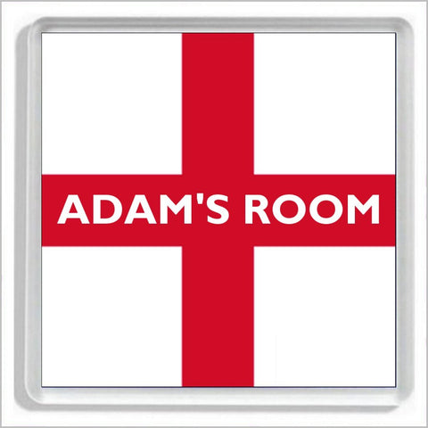 Personalised ENGLAND / ST GEORGE'S CROSS / ENGLISH FLAG Bedroom Door Plaque