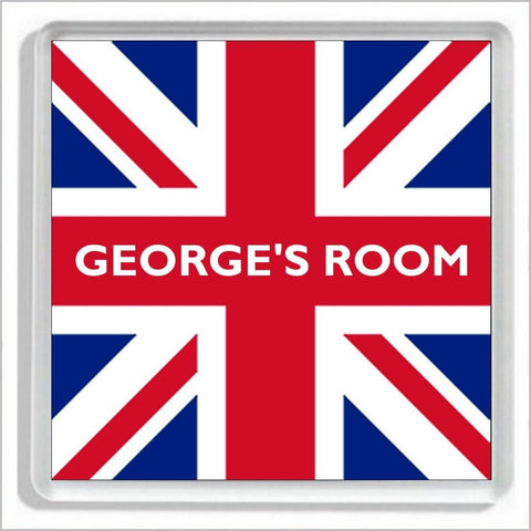 Personalised TRADITIONAL UNION JACK FLAG Bedroom Door Plaque