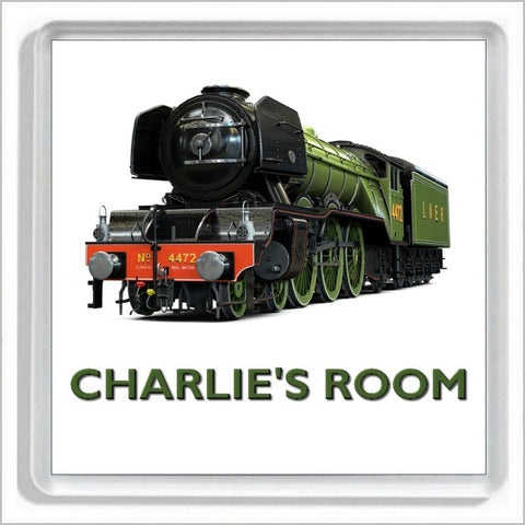 Personalised LNER No. 4472 "THE FLYING SCOTSMAN" Steam Locomotive Bedroom Door Plaque