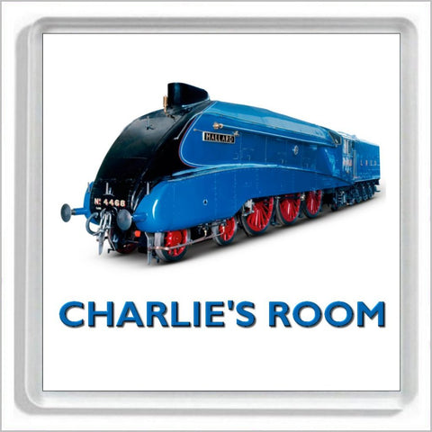 Personalised LNER No. 4468 "MALLARD" Steam Locomotive Bedroom Door Plaque