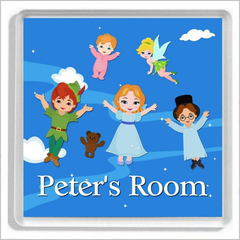 Personalised PETER PAN Bedroom Door Plaque