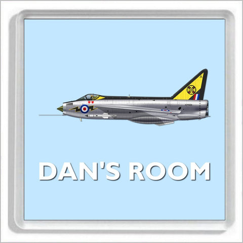Personalised ENGLISH ELECTRIC LIGHTNING Jet Fighter Aircraft Bedroom Door Plaque