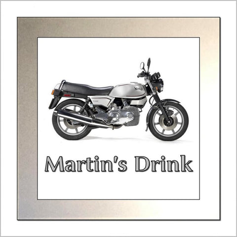 Personalised Classic Motorcycle Glass Drinks Coaster for NORTON CLASSIC ROTARY Enthusiasts
