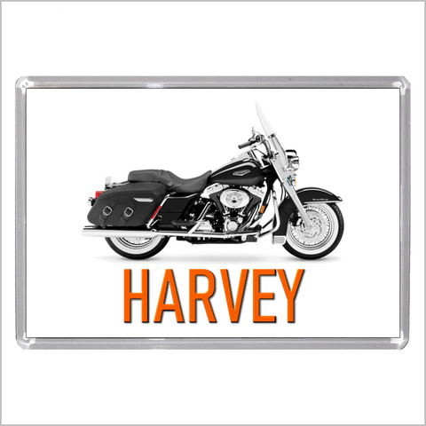 Personalised Classic Motorcycle Jumbo Acrylic Fridge Magnet for HARLEY DAVIDSON ROAD KING Enthusiasts