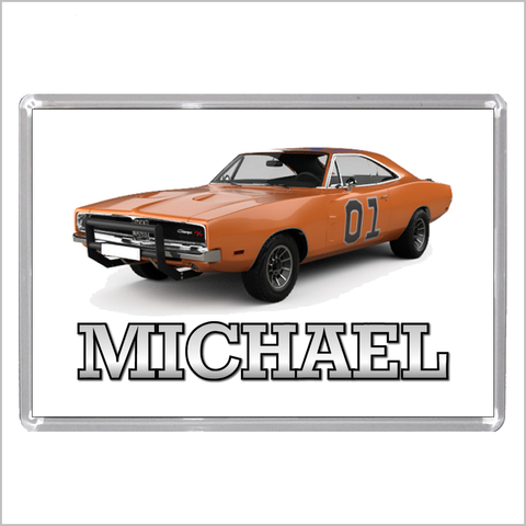 Personalised American Muscle Car Jumbo Acrylic Fridge Magnet for DODGE CHARGER Enthusiasts