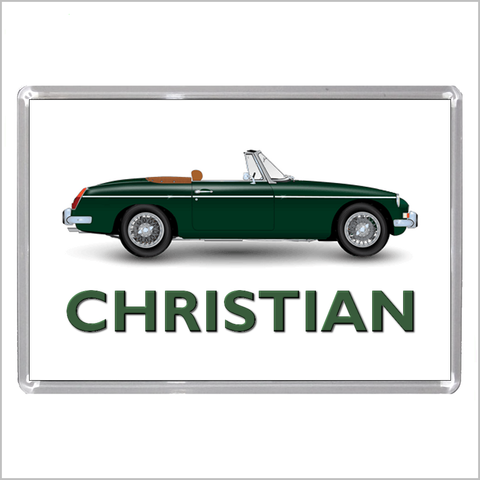 Personalised Classic Car Jumbo Acrylic Fridge Magnet for MGB ROADSTER Enthusiasts
