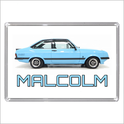 Personalised Classic Car Jumbo Acrylic Fridge Magnet for FORD ESCORT MARK 2 RS2000 Enthusiasts