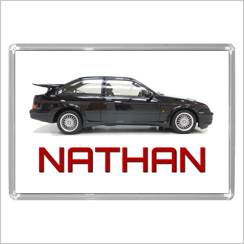 Personalised Classic Car Jumbo Acrylic Fridge Magnet for FORD SIERRA RS COSWORTH Enthusiasts