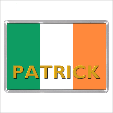 Personalised IRISH FLAG / IRISH TRICOLOUR / EIRE Jumbo Acrylic Fridge Magnet