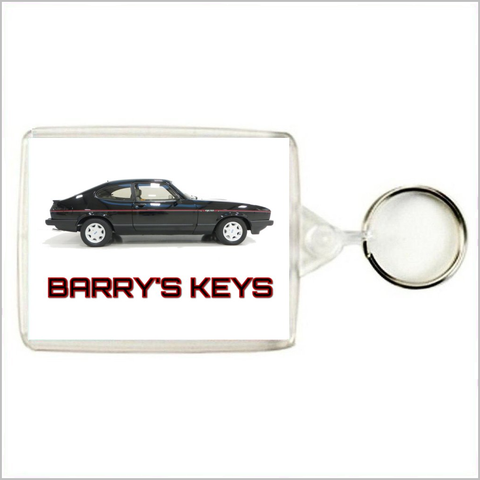 Personalised Classic Car Keyring / Bag Tag for FORD CAPRI MARK 3 2.8i SPECIAL Enthusiasts