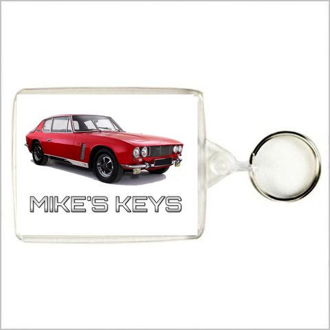 Personalised Classic Car Keyring / Bag Tag for JENSEN INTERCEPTOR Enthusiasts
