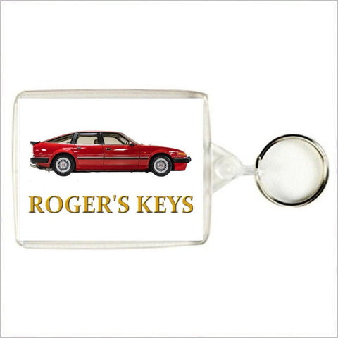 Personalised Classic Car Keyring / Bag Tag for ROVER SD1 VITESSE Enthusiasts