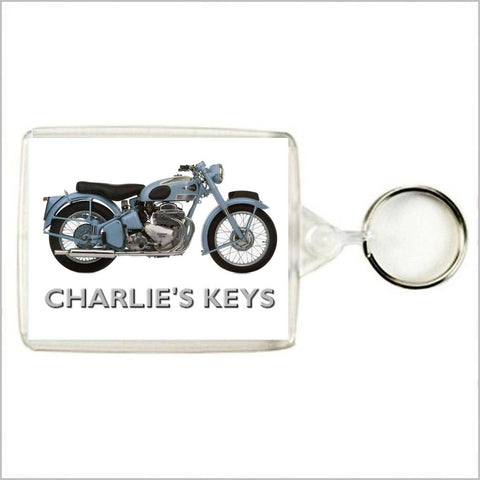 Personalised Classic Motorcycle Keyring / Bag Tag for ARIEL SQUARE FOUR Enthusiasts
