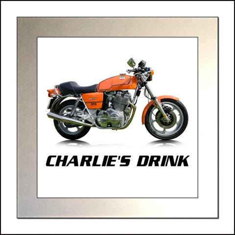 key expressions personalised laverda jota 1000 classic motorcycle glass drinks coaster drinks mat