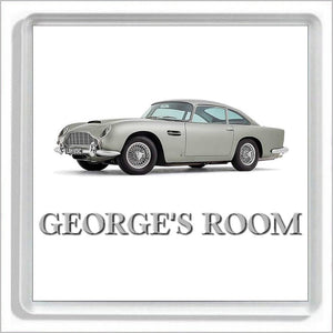 Personalised Classic Car Bedroom Door Plaque for ASTON MARTIN DB5 Enthusiasts