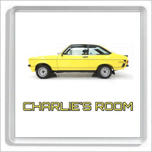 Personalised Classic Car Bedroom Door Plaque for FORD ESCORT MARK 2 MEXICO Enthusiasts