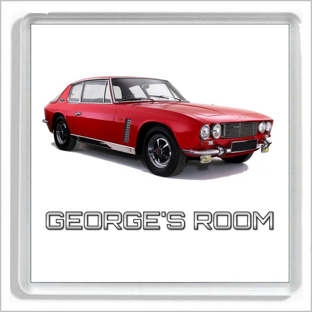 Personalised Classic Car Bedroom Door Plaque for JENSEN INTERCEPTOR Enthusiasts