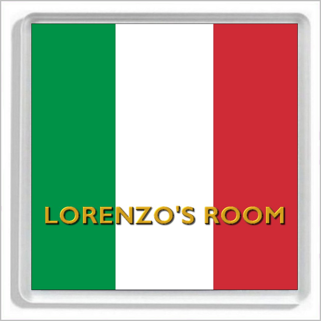 Personalised ITALY / BANDIERA D'ITALIA / IL TRICOLORE / ITALIAN FLAG Bedroom Door Plaque