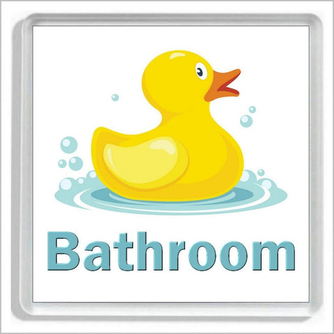 RUBBER DUCK Novelty Acrylic Bathroom Door Sign