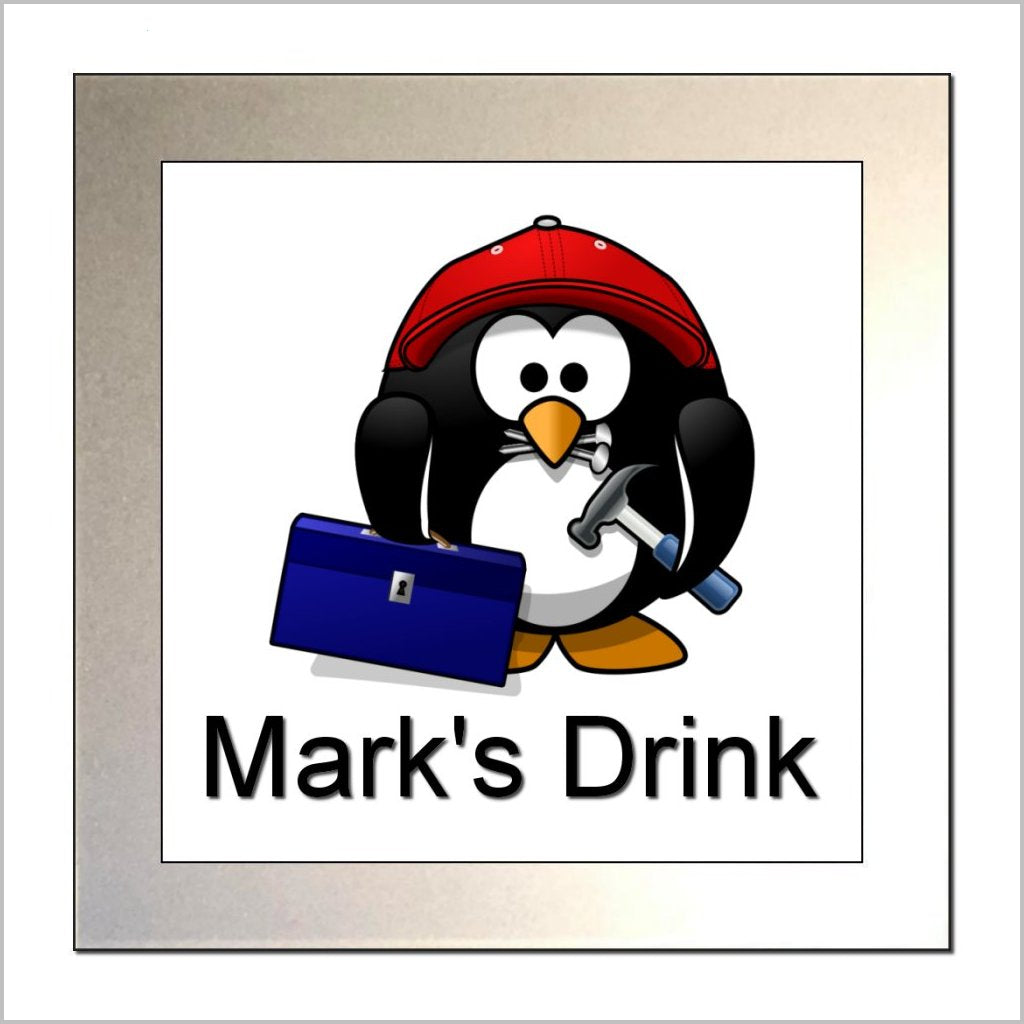 Personalised BUILDER CARPENTER HANDYMAN PENGUIN