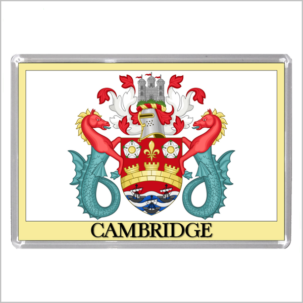 UK ENGLAND - ENGLISH CITY COATS OF ARMS Jumbo Acrylic Fridge Magnets (55 DESIGNS)