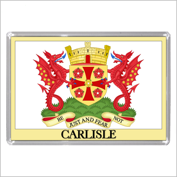 UK ENGLAND - ENGLISH CITY COATS OF ARMS Jumbo Acrylic Fridge Magnets (55 DESIGNS)