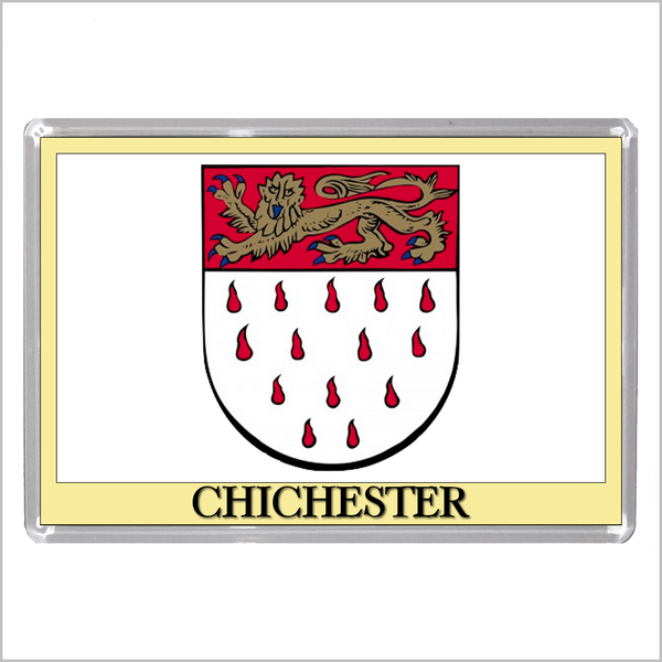 UK ENGLAND - ENGLISH CITY COATS OF ARMS Jumbo Acrylic Fridge Magnets (55 DESIGNS)