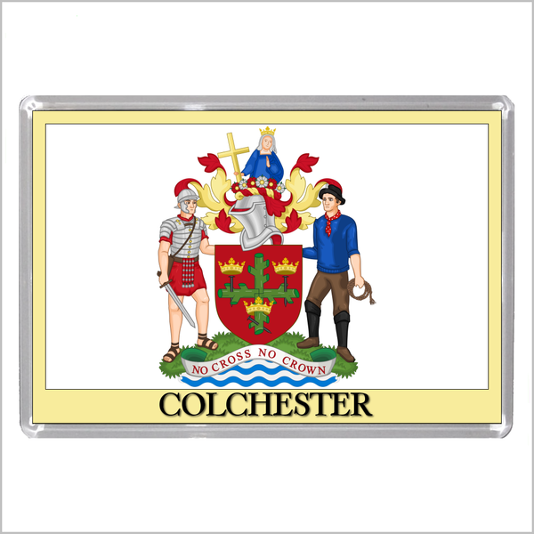 UK ENGLAND - ENGLISH CITY COATS OF ARMS Jumbo Acrylic Fridge Magnets (55 DESIGNS)