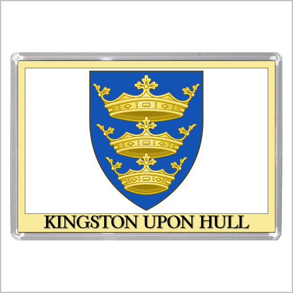 UK ENGLAND - ENGLISH CITY COATS OF ARMS Jumbo Acrylic Fridge Magnets (55 DESIGNS)