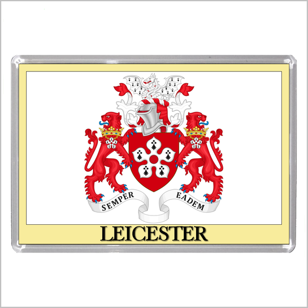 UK ENGLAND - ENGLISH CITY COATS OF ARMS Jumbo Acrylic Fridge Magnets (55 DESIGNS)