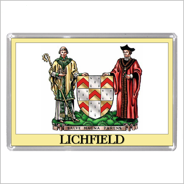 UK ENGLAND - ENGLISH CITY COATS OF ARMS Jumbo Acrylic Fridge Magnets (55 DESIGNS)