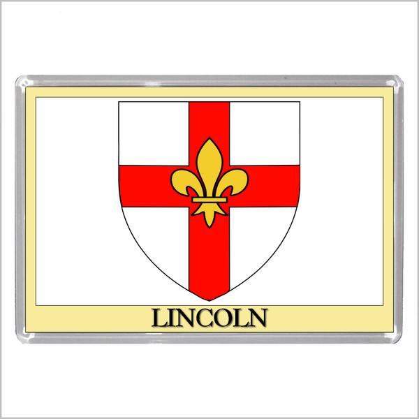UK ENGLAND - ENGLISH CITY COATS OF ARMS Jumbo Acrylic Fridge Magnets (55 DESIGNS)