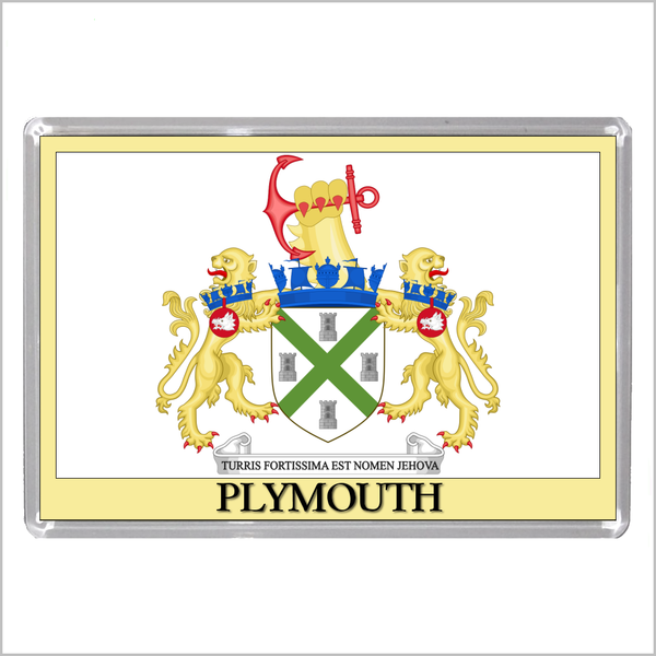UK ENGLAND - ENGLISH CITY COATS OF ARMS Jumbo Acrylic Fridge Magnets (55 DESIGNS)