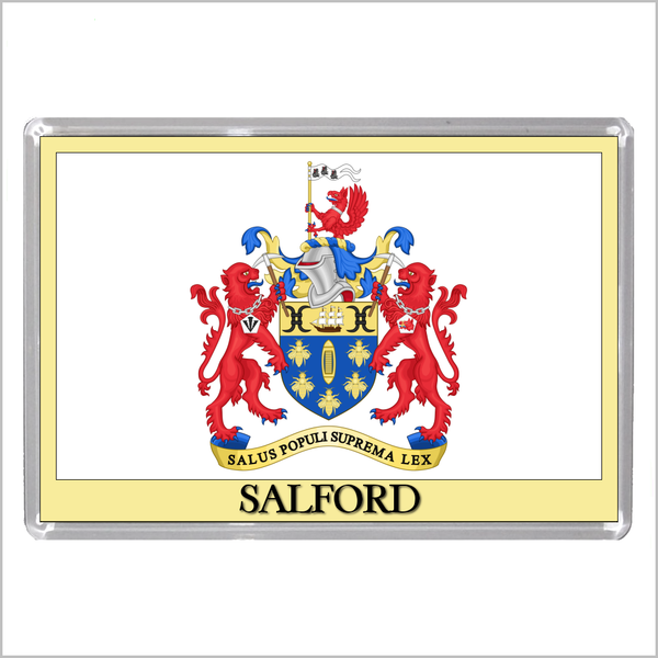 UK ENGLAND - ENGLISH CITY COATS OF ARMS Jumbo Acrylic Fridge Magnets (55 DESIGNS)