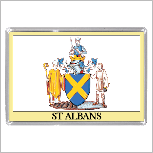 UK ENGLAND - ENGLISH CITY COATS OF ARMS Jumbo Acrylic Fridge Magnets (55 DESIGNS)