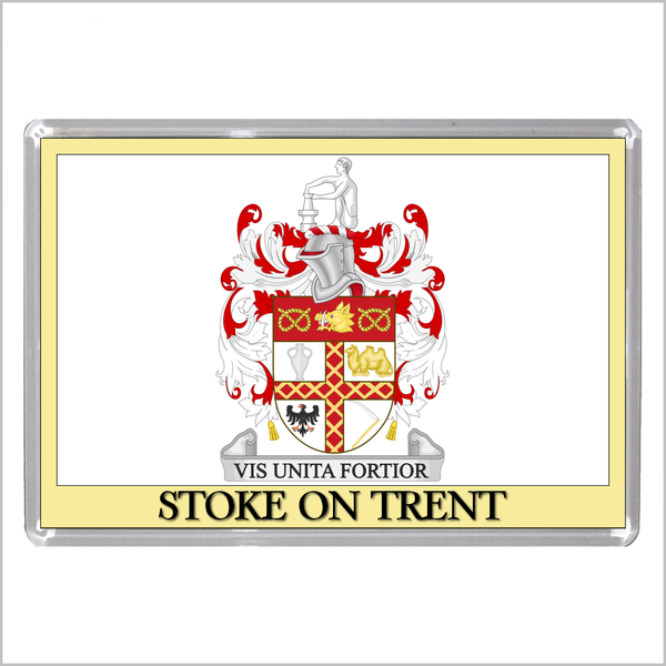 UK ENGLAND - ENGLISH CITY COATS OF ARMS Jumbo Acrylic Fridge Magnets (55 DESIGNS)