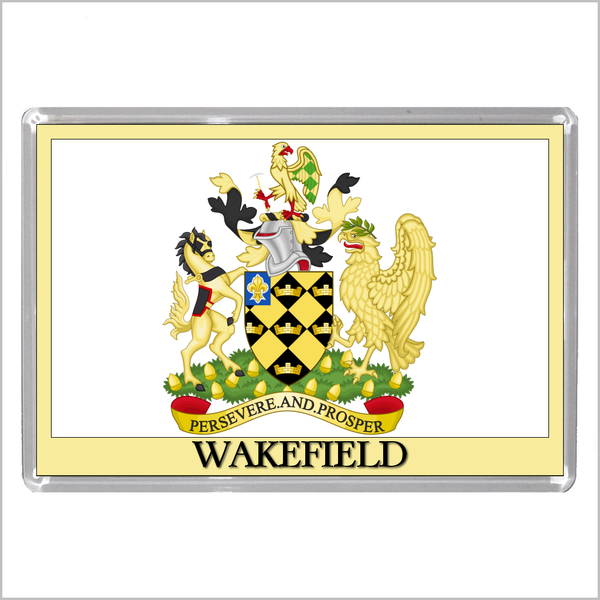 UK ENGLAND - ENGLISH CITY COATS OF ARMS Jumbo Acrylic Fridge Magnets (55 DESIGNS)