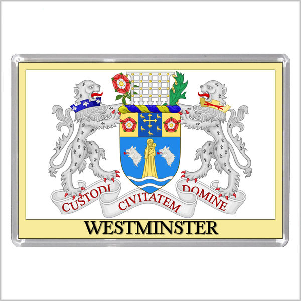 UK ENGLAND - ENGLISH CITY COATS OF ARMS Jumbo Acrylic Fridge Magnets (55 DESIGNS)